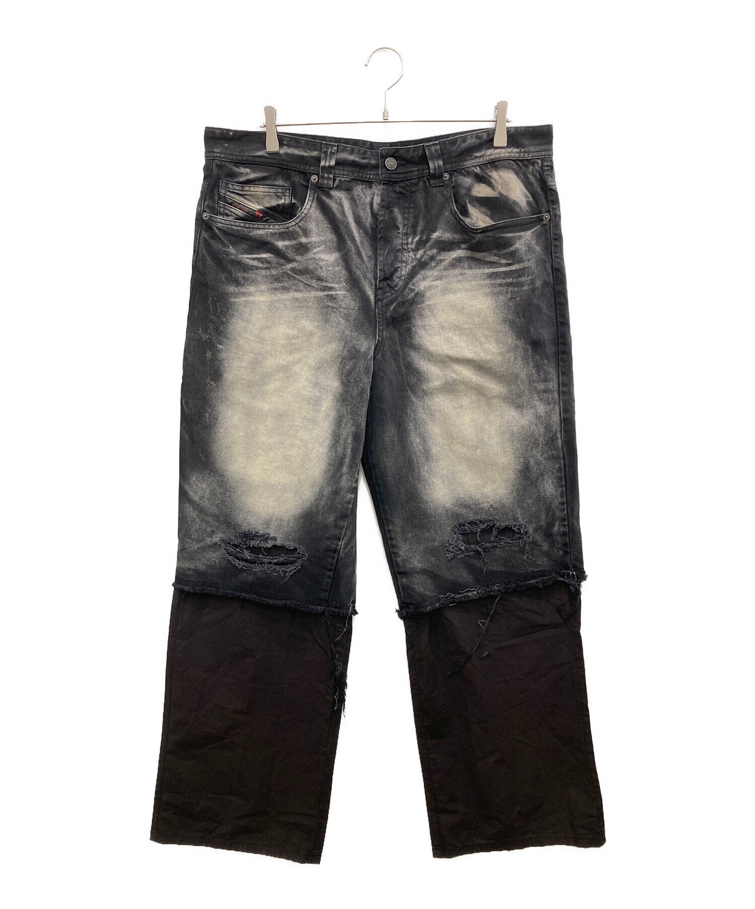 中古・古着通販】DIESEL (ディーゼル) P-HANSデニムパンツ ブラック