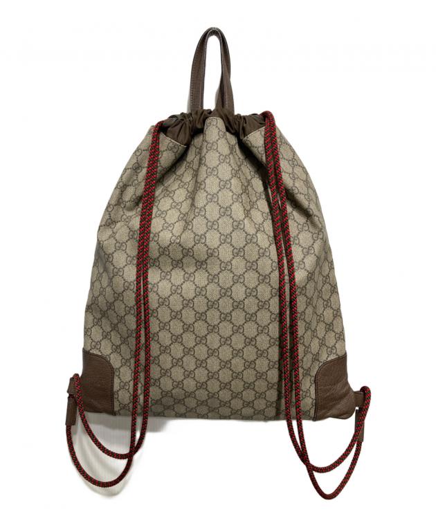中古・古着通販】GUCCI (グッチ) GGスプリーム ドローストリング