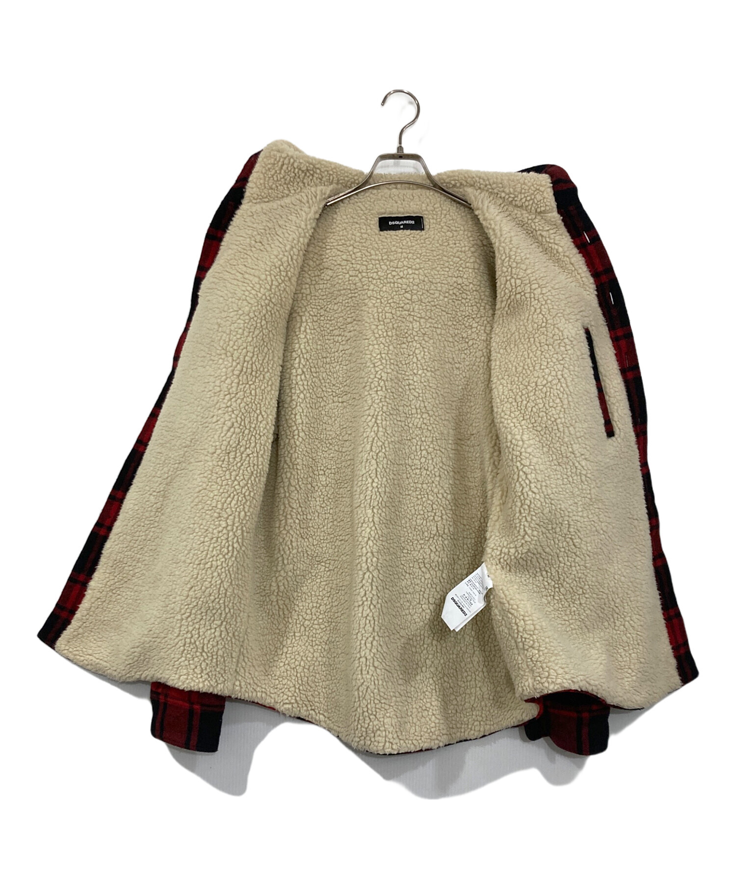 中古・古着通販】DSQUARED2 (ディースクエアード) 裏ボアチェック柄