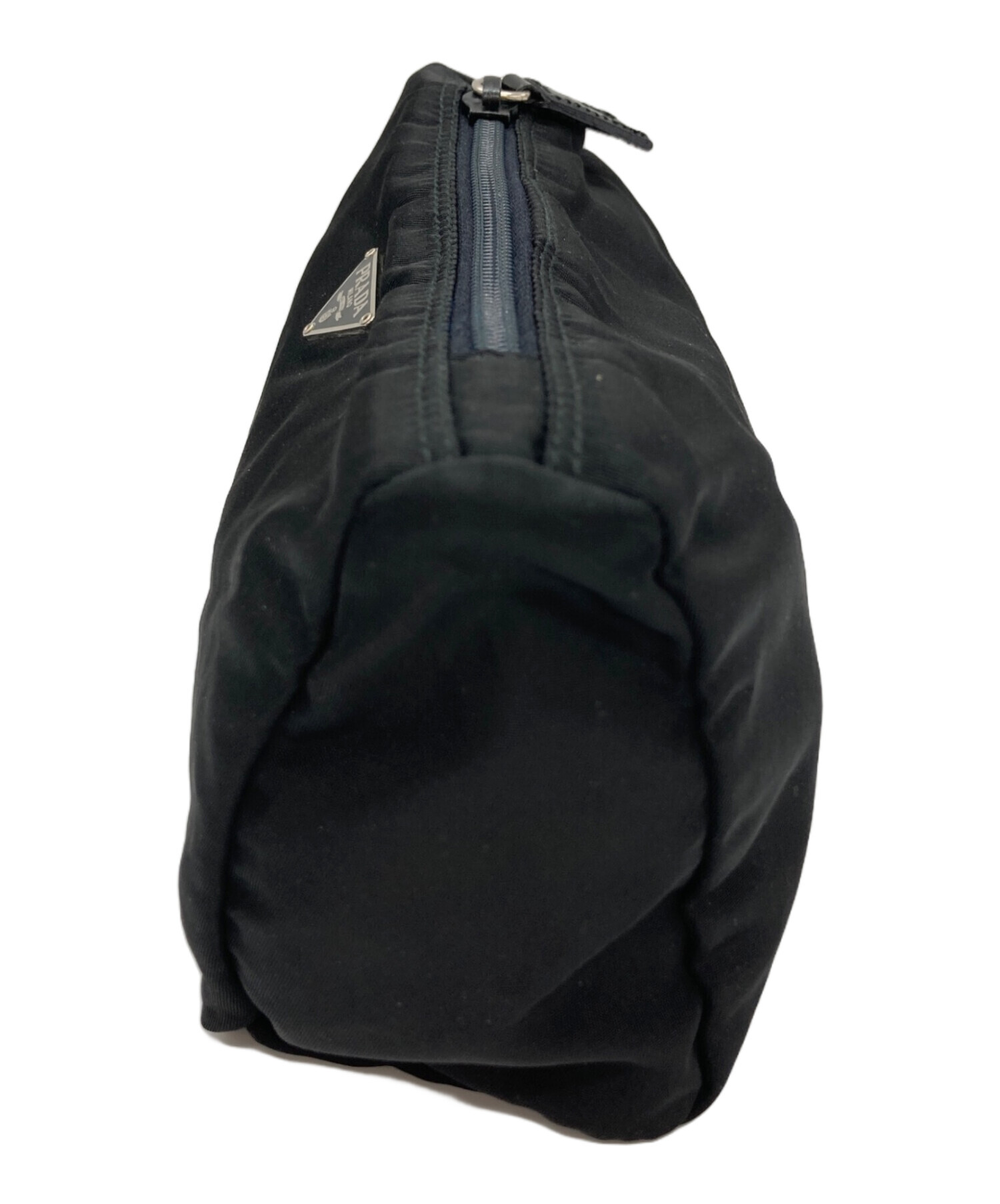 中古・古着通販】PRADA (プラダ) ナイロンポーチ ブラック サイズ