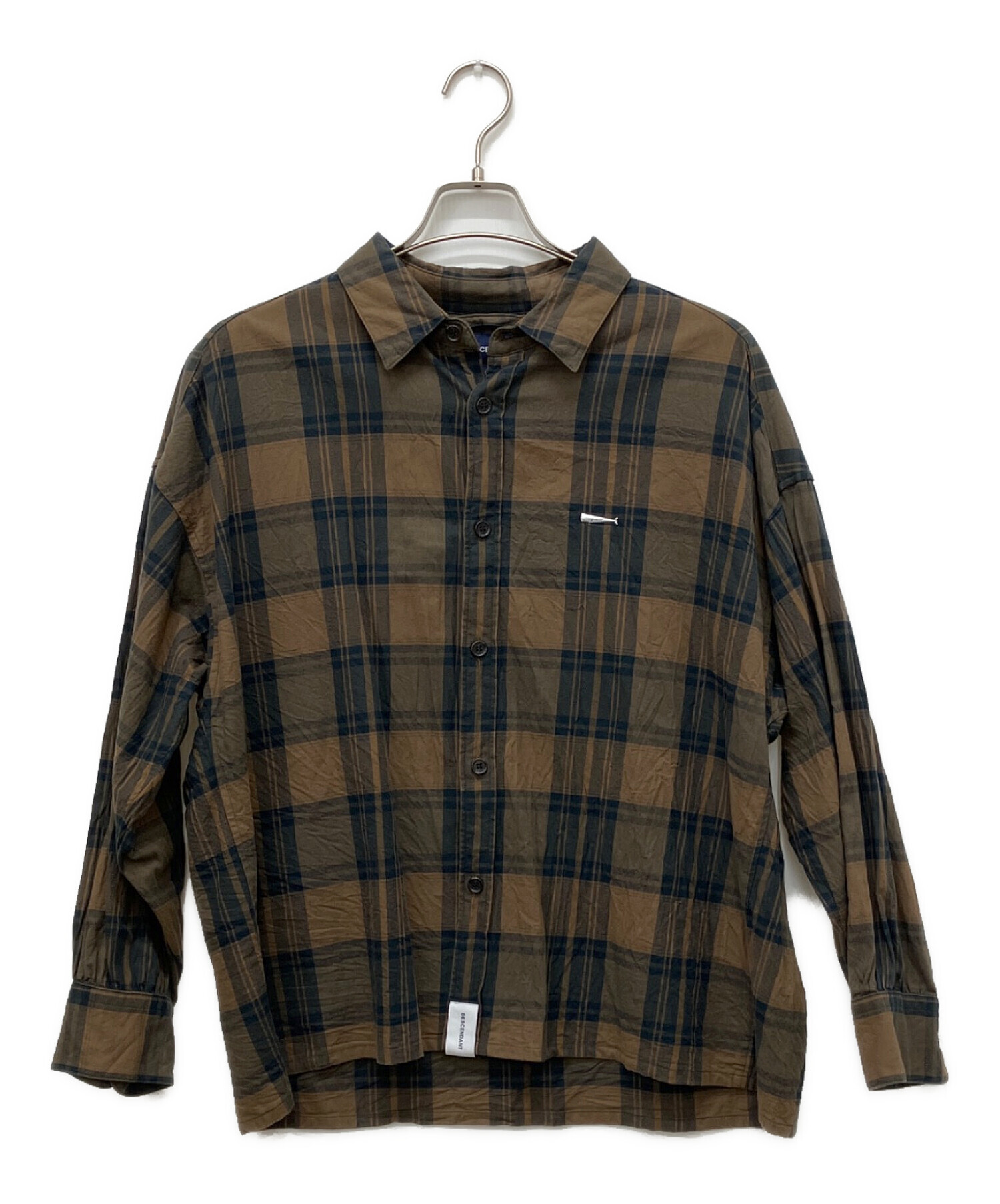中古・古着通販】DESCENDANT (ディセンダント) GORDIE PLAID LS SHIRT