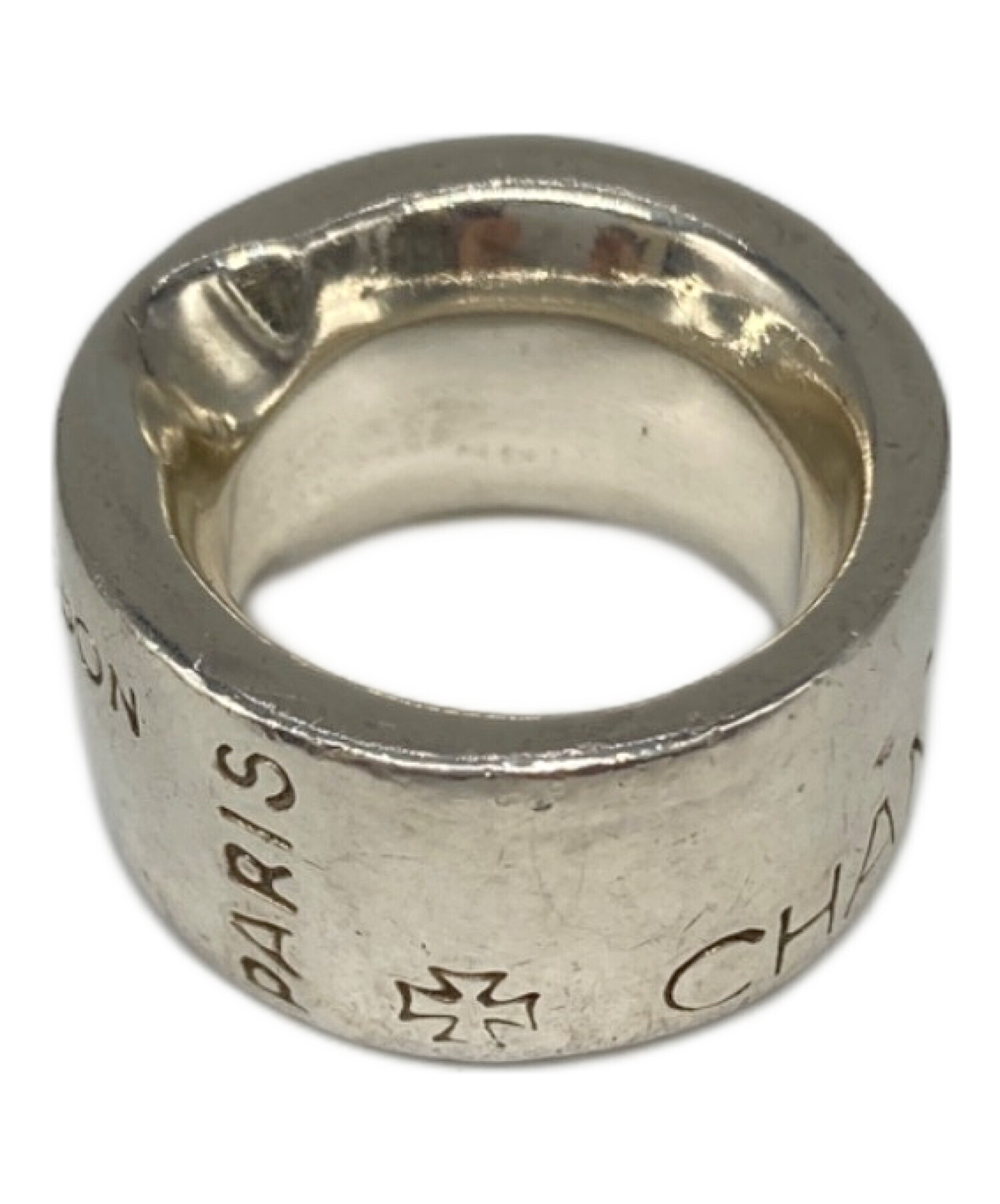 中古・古着通販】CHANEL (シャネル) ロゴカンボンリング シルバー