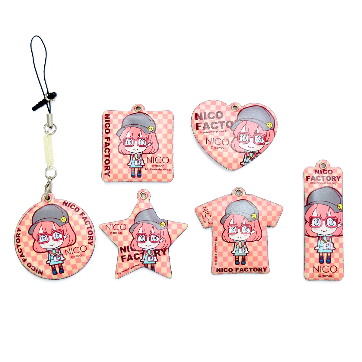 PVCクリーナーストラップ 6種(クリーナー)｜オリジナルグッズ製作 NICO