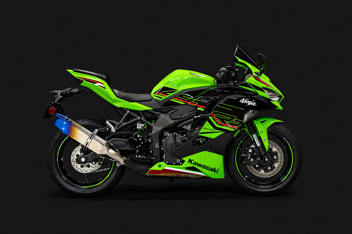 新製品情報】Ninja ZX-4RR / ZX-4R SE 政府認証スリップオンマフラー