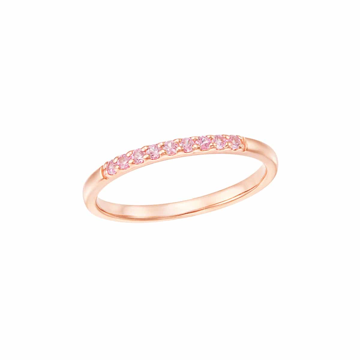 K10ピンクゴールドピンクサファイアリング（ピンキーリング）(RFR888