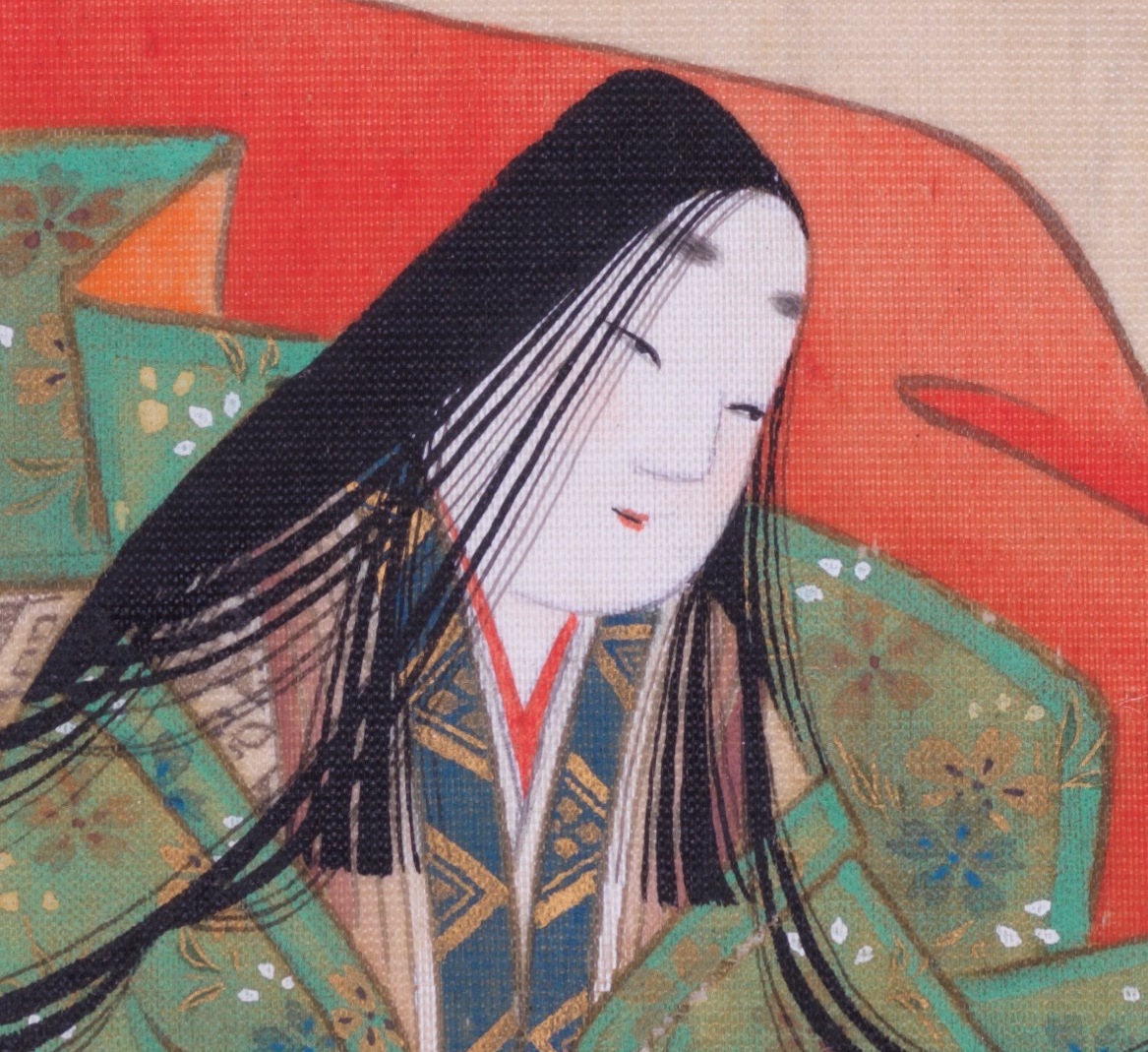 土佐光起《三十六歌仙画帖》0024 小野小町・絵 | 広島 海の見える杜