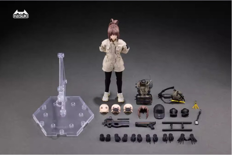 HASUKI】PA006 1/12 Pocket Art Series 警備員 冷泉緋世 1/12スケール女性