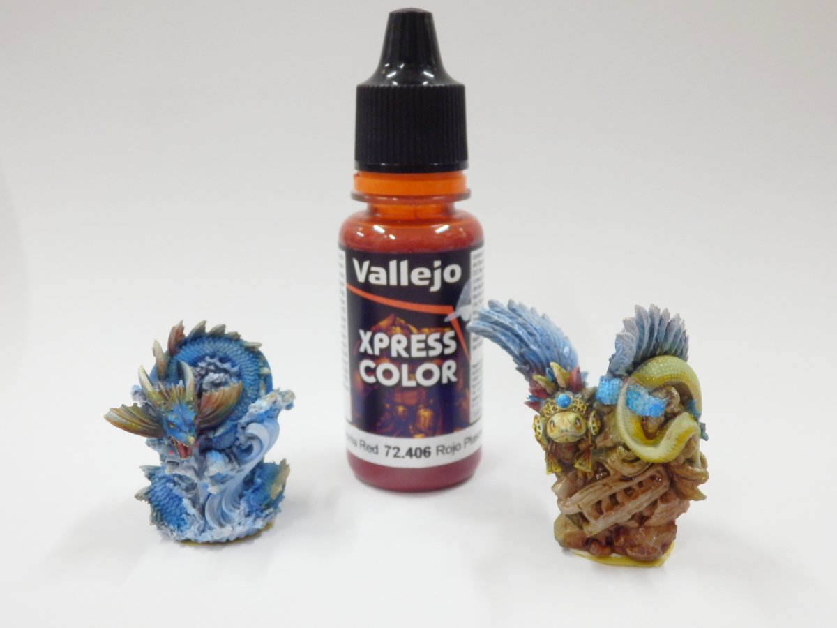 ファレホ新シリーズ エクスプレスカラーをミニチュア（塗るガレ）で