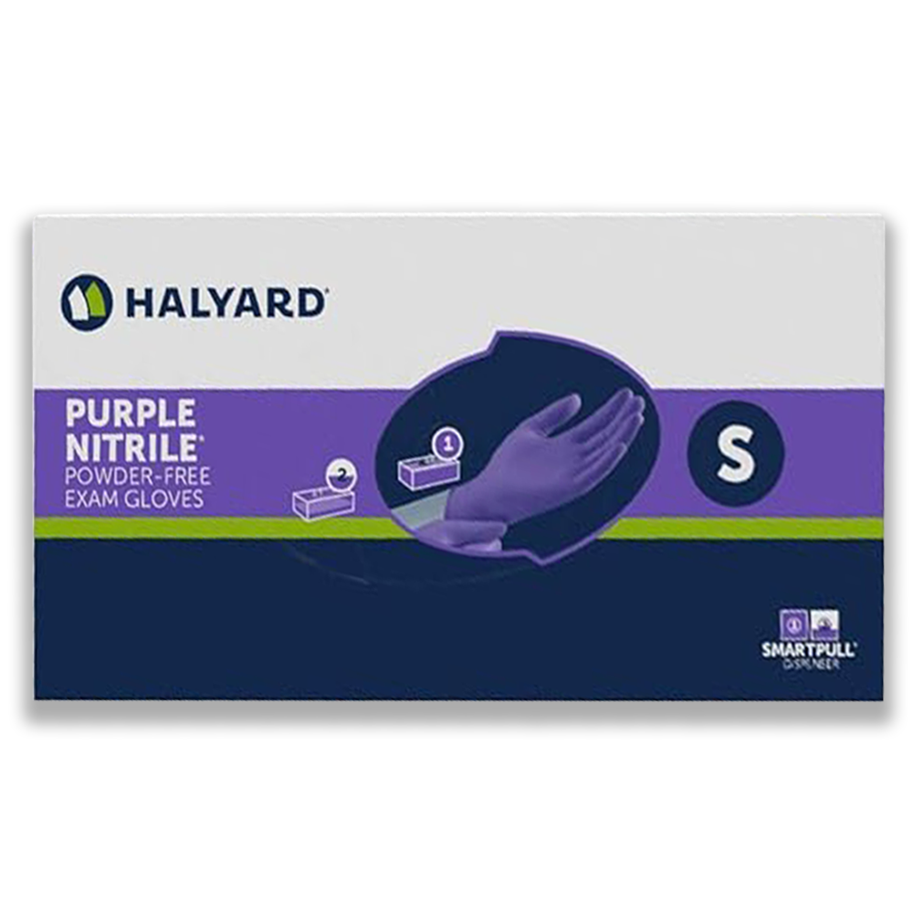Halyard Purple Nitrile Sterile Gloves - 55091 55092 55093