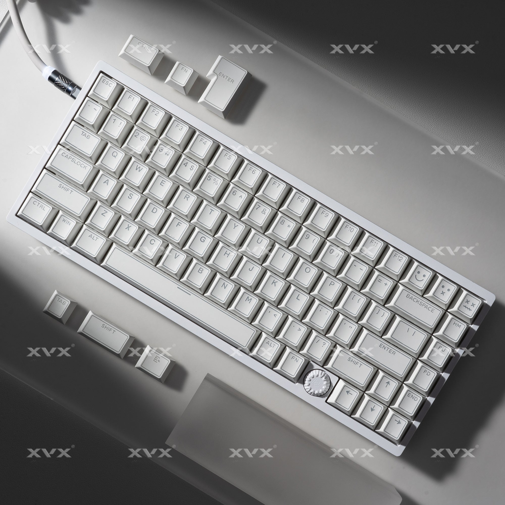 XVX PRISM Shine-Through Double shot Cherry Profile PBT Keycap Set