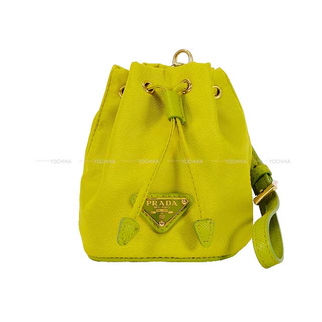 PRADA プラダ バッグチャーム ミニアイコン ライトグリーン ナイロン
