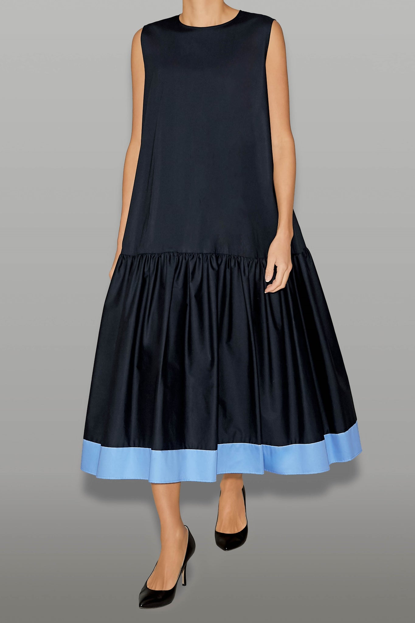 ヘムフレアコットンドレス – YOKO CHAN