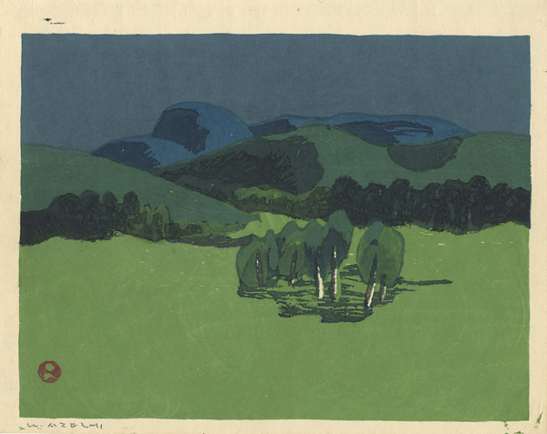 畦地梅太郎「志賀高原」 | 山田書店美術部オンラインストア