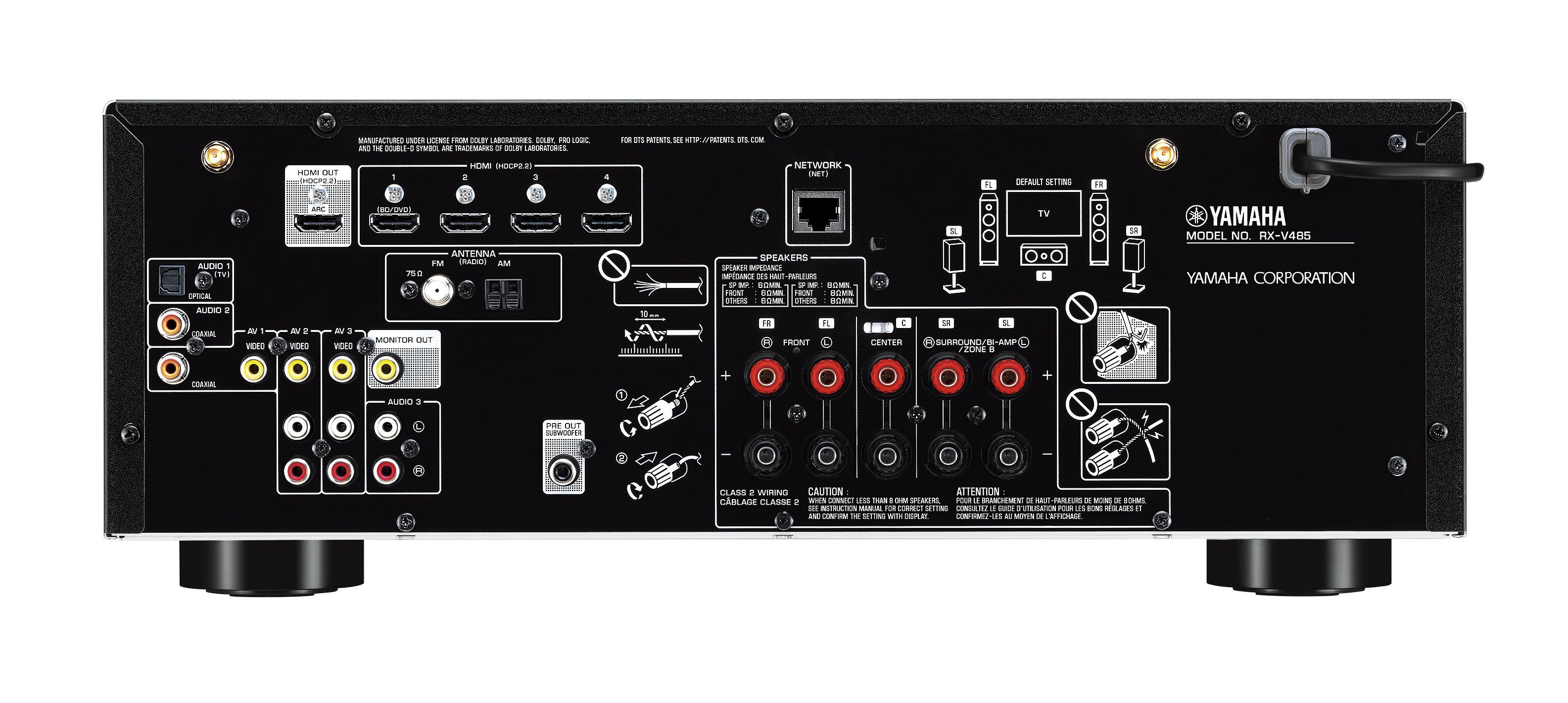 RX-V485 - Overview - AV Receivers - Home Audio - Products - Yamaha USA