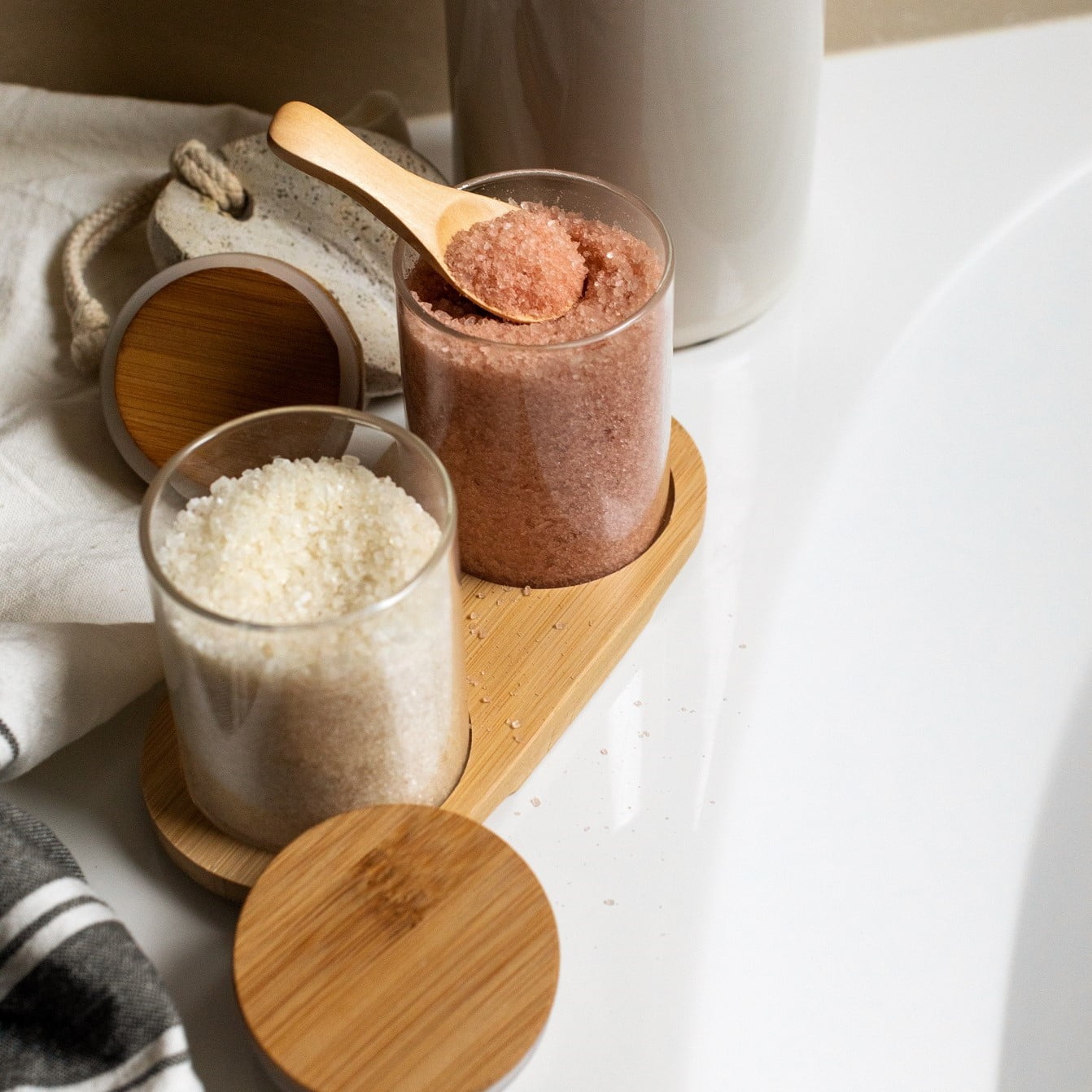 Dual Bath Salt Set (Lavender Citrus / Matcha Mint) – YUZU