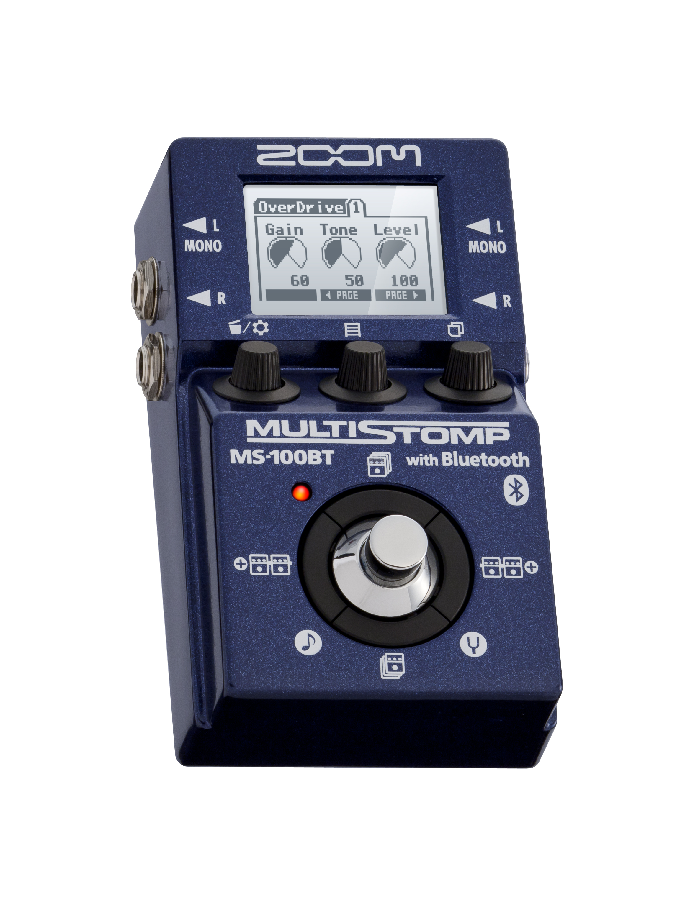 Zoom MS-100BT MultiStomp Guitar Pedal with Bluetooth | Zoom