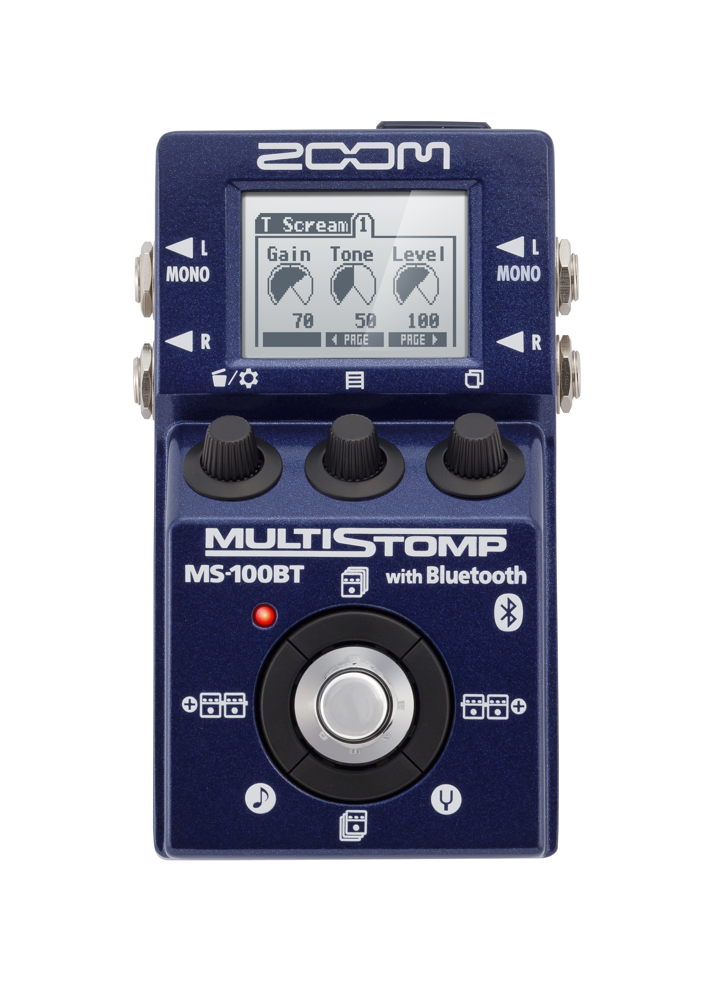 MS-100BT MultiStomp Guitar Pedal with Bluetooth | Zoom