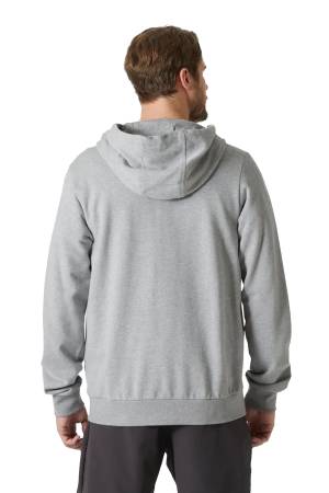 Hh Logo Full Zıp 2.0 Kapişonlu Erkek SweatShirt - 30393 Gri | Zey