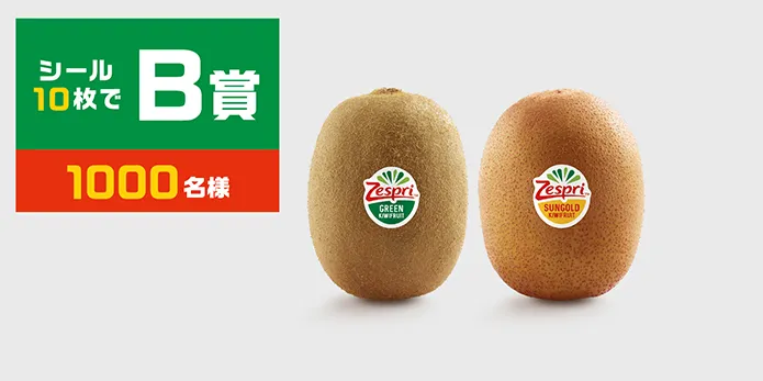 シールを集めて当たる！キウイブラザーズ史上最大約20cmの特注フィギュア