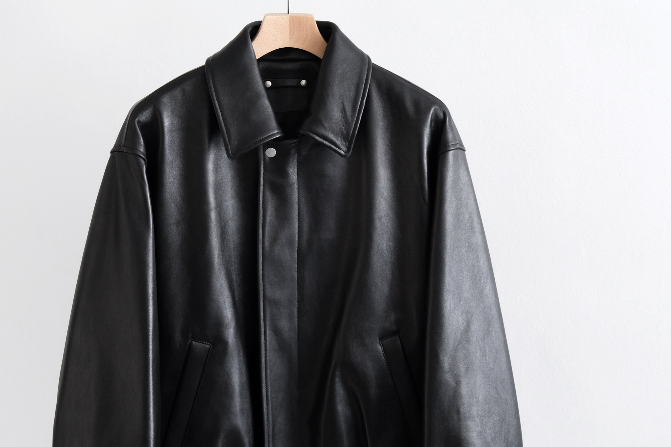 SHEEP LEATHER ZIP SHORT JACKET - WUNDER