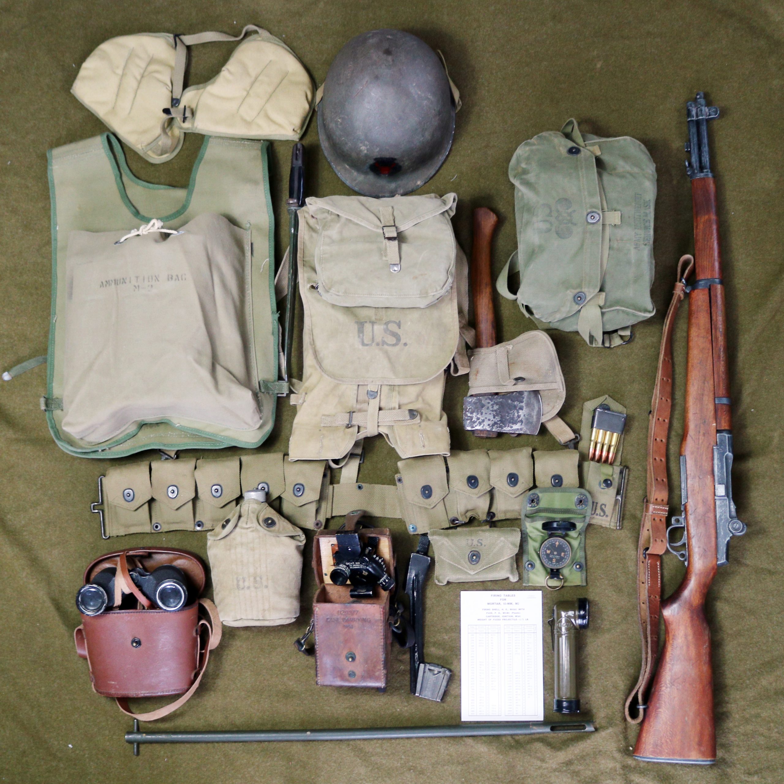 WWII 米軍 60mm迫撃砲分隊の携行品 | ww2geak