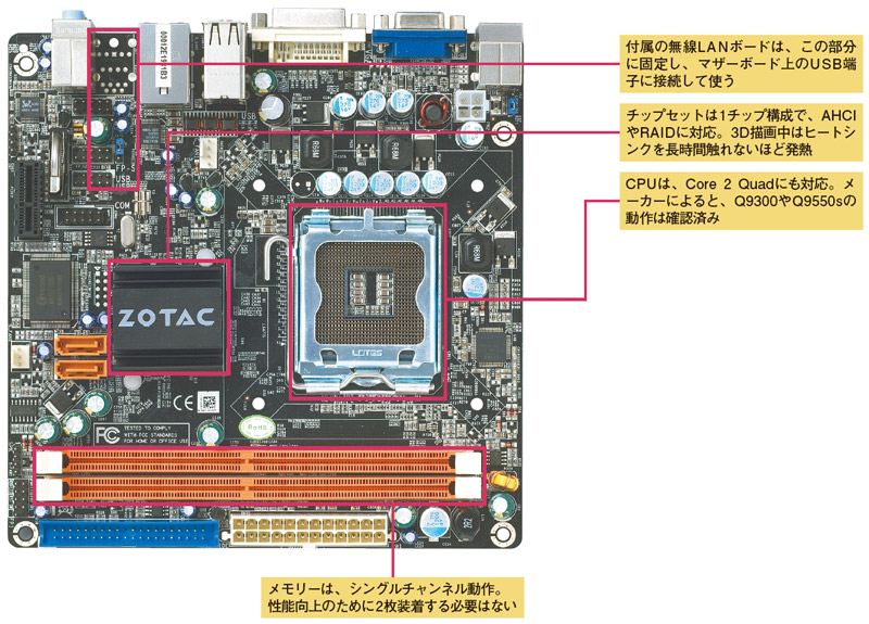 nForce 630i-ITX WiFi（ZOTAC International） | 日経クロステック