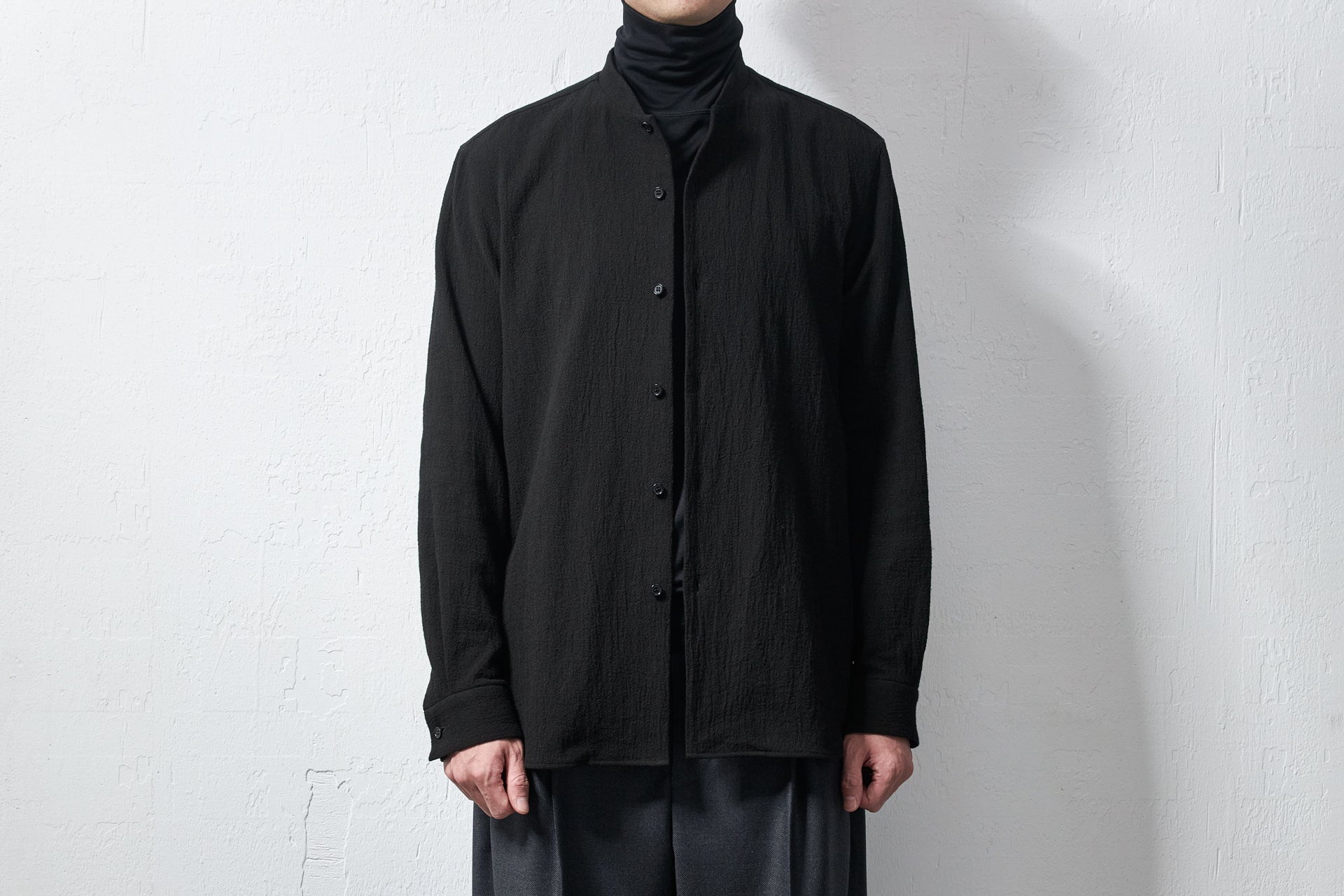 limited】ygs43-252 / 黒染めコットンボイルシャツ – 山内