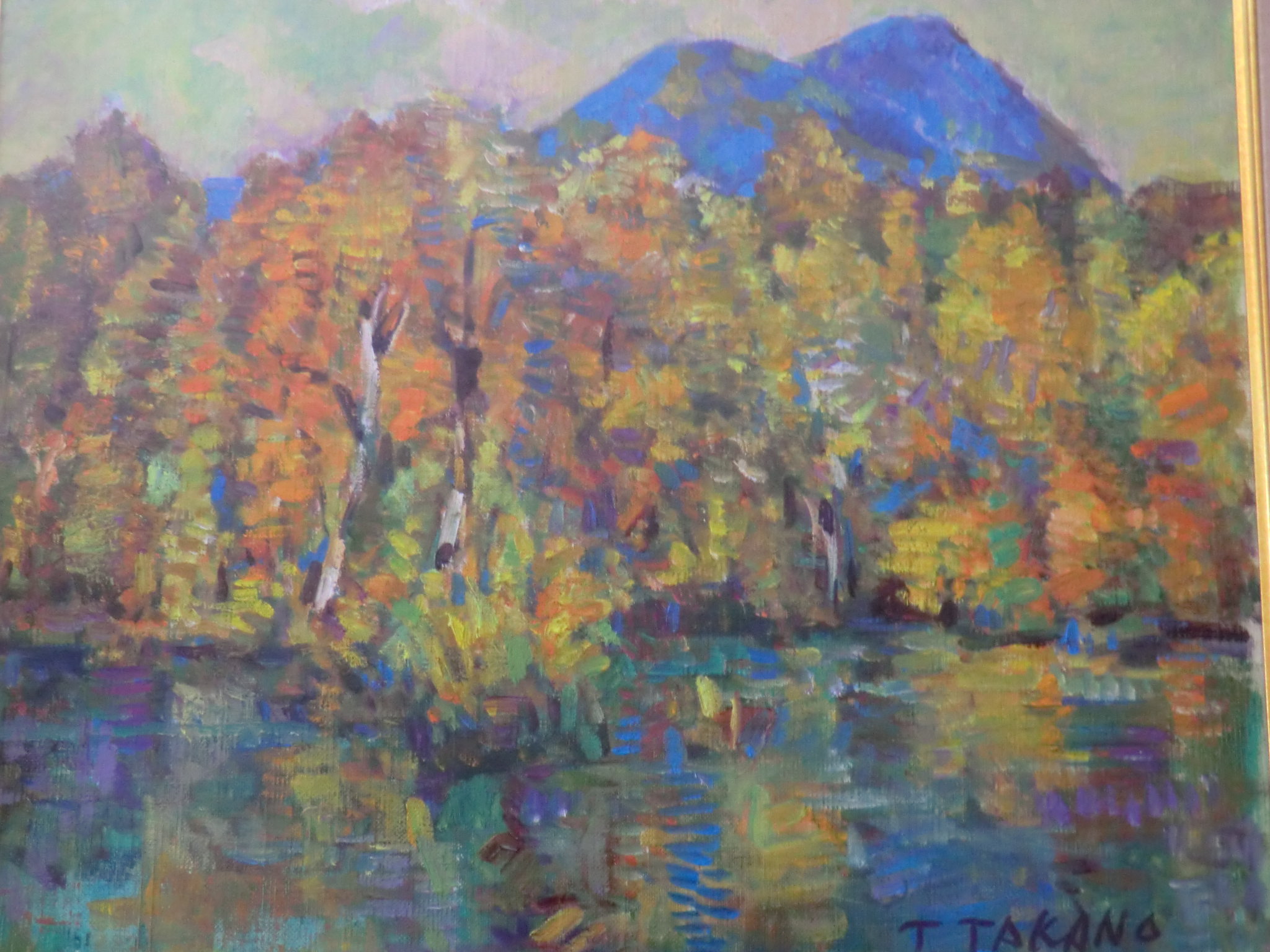 作者不詳サインT.TANAKA・タイトル不詳の風景画油彩作品 | 八事商事