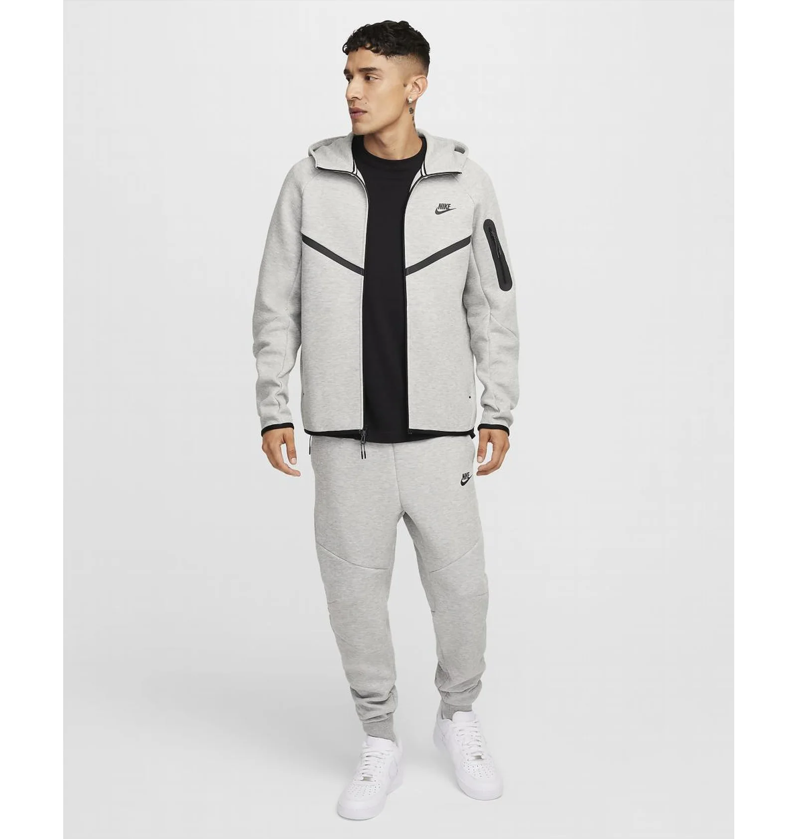 ᐉ Толстовка мужская Nike Tech Full-Zip Windrunner Hoodie Grey