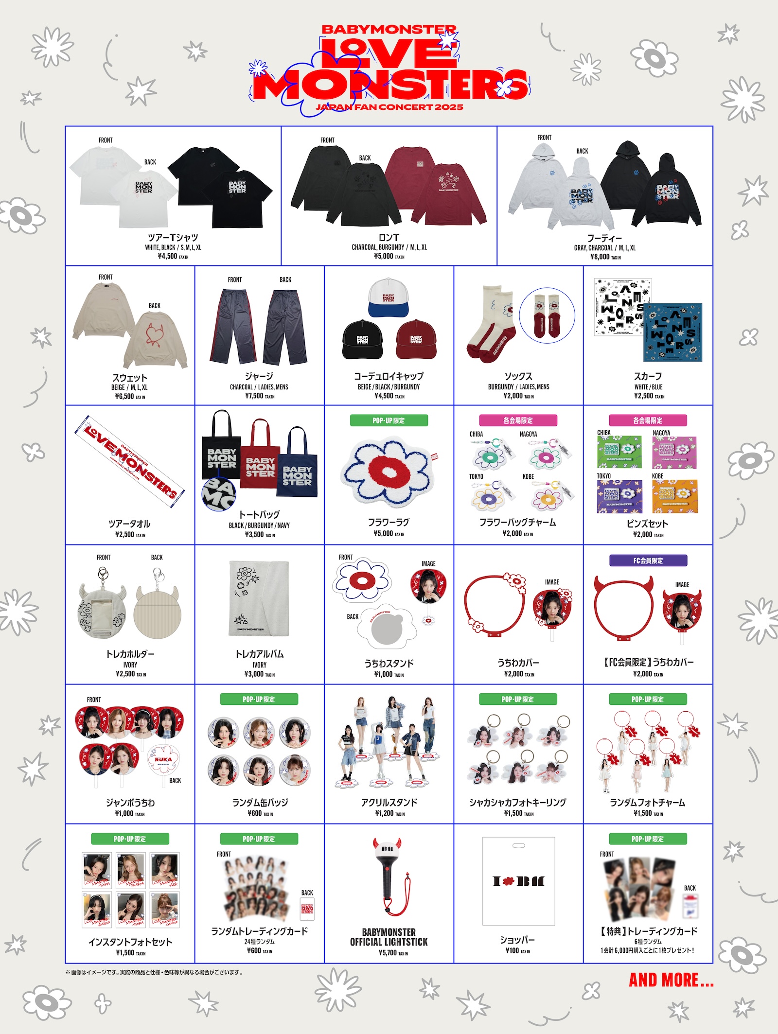 babymonster popup 渋谷限定 トレカ セルカ 4コンプ babymonster popup