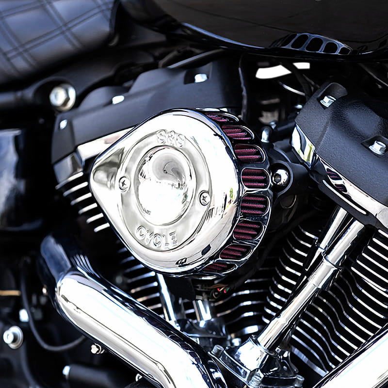 S&S□ステルスエアクリーナーキット ミニティアドロップカバー付き