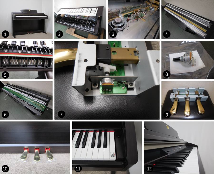 YAMAHA Clavinova（クラビノーバ） CLP-230C | 修理事例 | YMC楽器修理