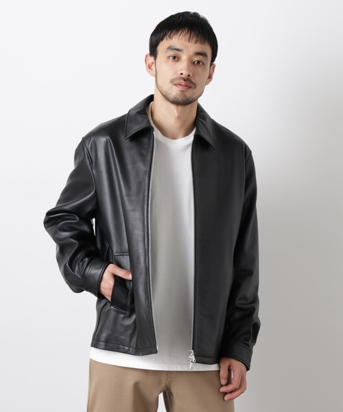 NANO universe（ナノ・ユニバース） 革ジャン ライダース レザー