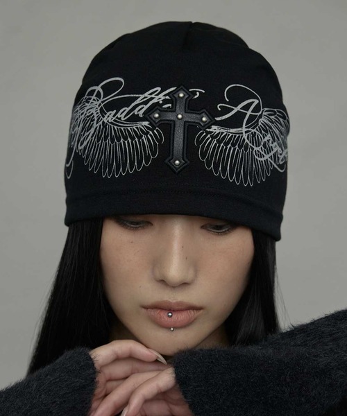 NIIER NOR ニット帽 ニットキャップ A'GEM/9 × .kom 「NIIER NOR