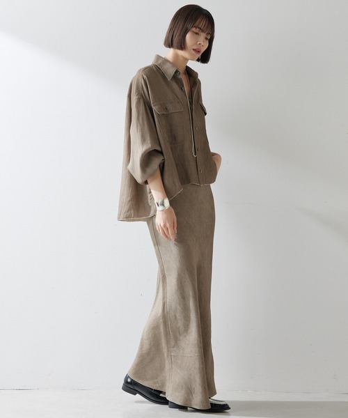 Whim Gazette（ウィム ガゼット） ブラウス シャツ ツイル顔料染め