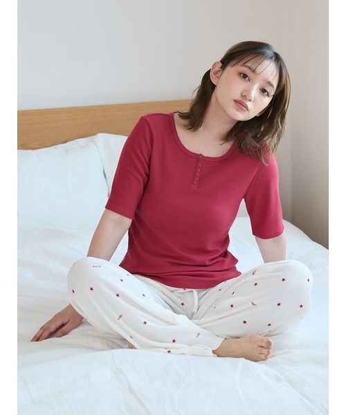 gelato pique（ジェラートピケ） パジャマ ルームウェア 星柄ワッフル