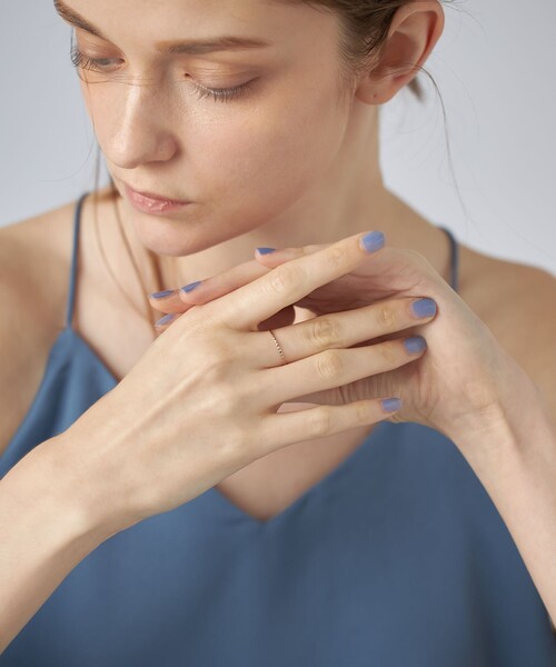 ete（エテ） 指輪 リング 「クレール」K18MPG スタッズカット リング