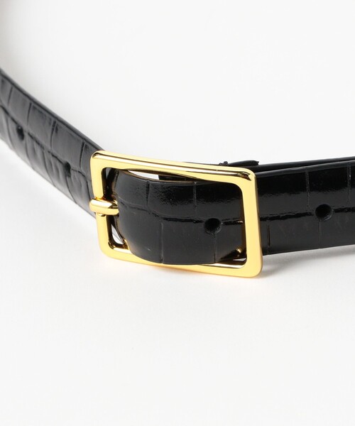 BEAMS F（ビームスF） ベルト Anderson's / クロコスタンプ レザー