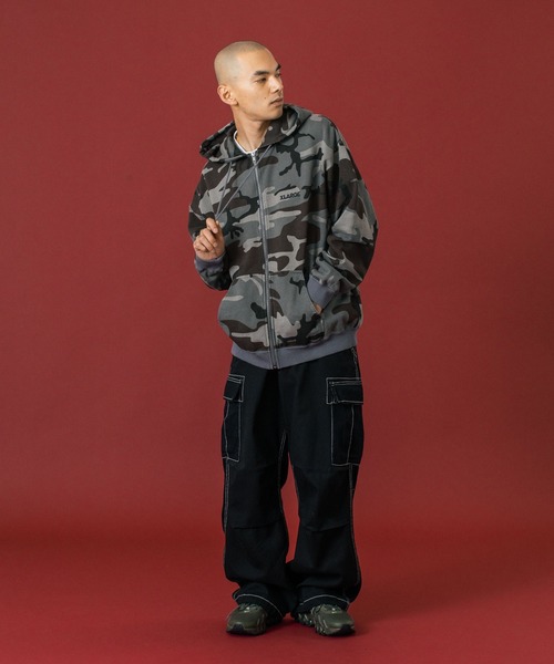 XLARGE（エクストラ ラージ） パーカー CAMO ZIP UP HOODED SWEATSHIRT