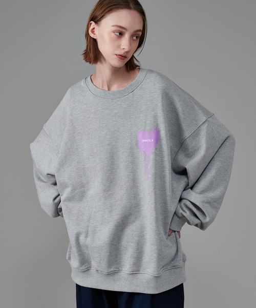 ONCILY（オンシェリー） トレーナー スウェット HEART LOGO SWEAT