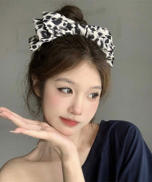Mayree カチューシャ 「urge select」アニマル柄/ヒョウ柄 リボン
