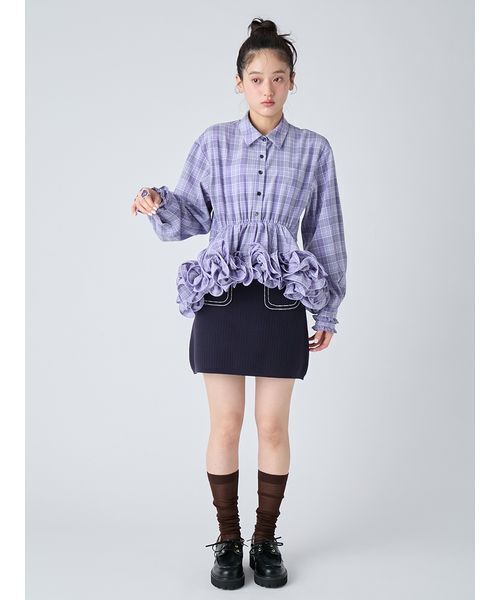 LILY BROWN（リリーブラウン） ブラウス シャツ ホイップフリルヘム