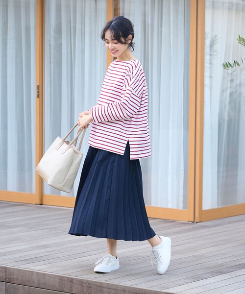 ANY（エニィ） スカート 「ウエストゴム」リネンライクエアー