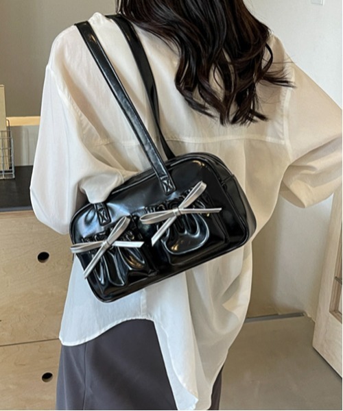 gossip!ロサンゼルス ショルダーバッグ バッグ Y2K ダブルポケット