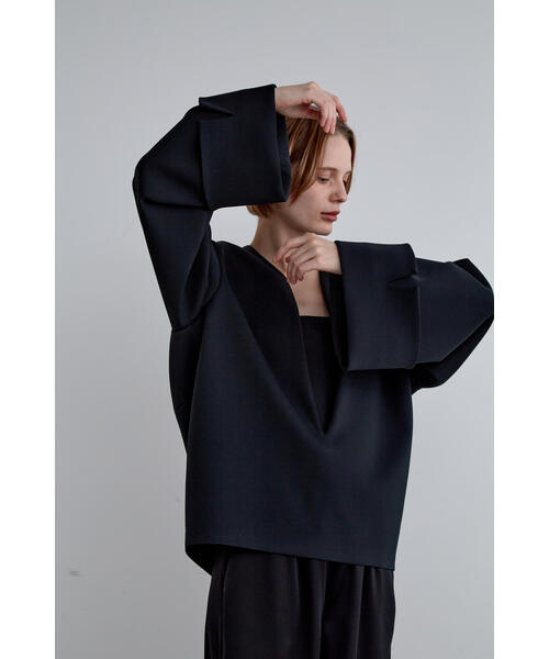 LE PHIL（ル フィル） ブラウス シャツ スキューバジャージーブラウス