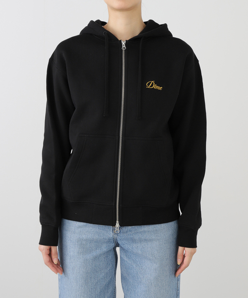 パーカー 「Dime/ダイム」 CURSIVE ZIP-HOODIE レディース : ZOZOTOWN