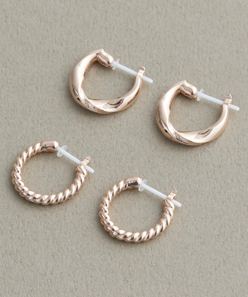 Phoebe（フィービー） ピアス 「金属アレルギー対応」ウェーブフープ