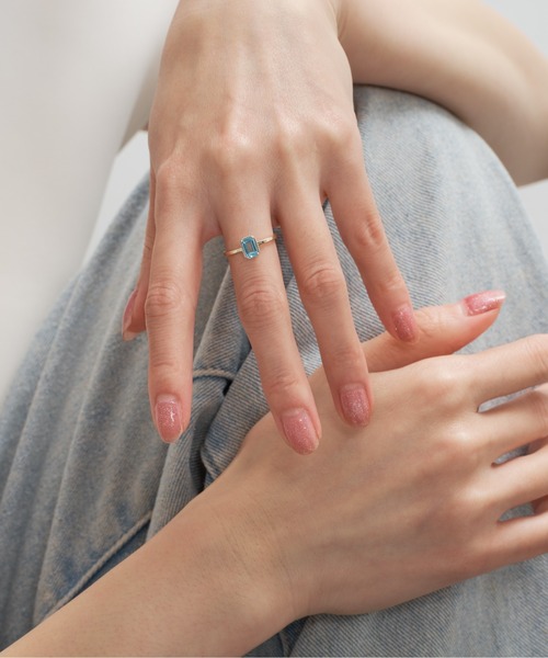 Jewel closet by L&Co. 指輪 リング K10 カラーストーン リング 4x6