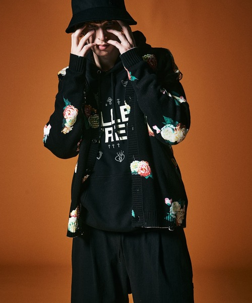 glamb（グラム） カーディガン Damaged Flower Cardigan / ダメージ