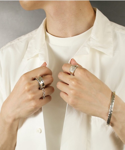 e.m.（イーエム） 指輪 リング SILVER925サイドジルコニア埋め込み